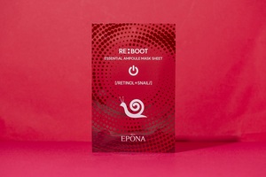 Masque en feuille à double action au palmitate de rétinyle et à l'escargot, réparation intensive et apaisant pour les peaux sensibles et abîmées - Product Image 4
