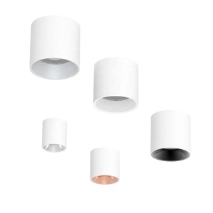 <span class=keywords><strong>Spot</strong></span> de plafond <span class=keywords><strong>LED</strong></span> carré intérieur commercial en aluminium noir monté en surface IP44 Downlight étanche pour hôtels Design moderne - Product Image 6