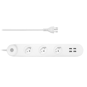 <span class=keywords><strong>CH</strong></span> สวิตเซอร์แลนด์3ร้าน4 USB สนับสนุน Tuya Smart Life WIFI Smart Power Strip - Product Image 1