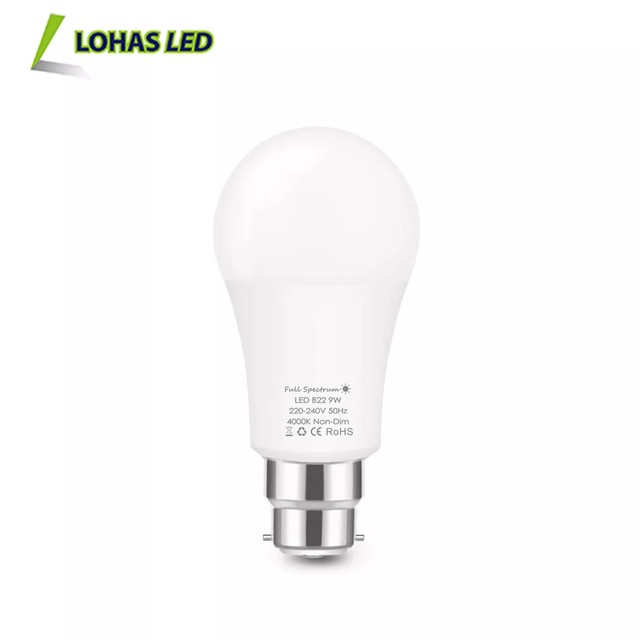 LOHAS Full Spectrum 9W A60 A19 E26 E27 B22 Physical Health Light Base Indoor Full-Spectrum Therapy LED Light Bulb