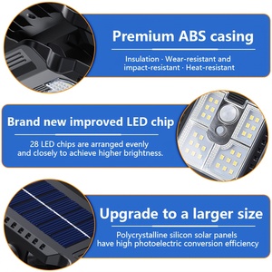 Đèn năng lượng mặt trời ngoài trời thiết kế mới <span class=keywords><strong>2026</strong></span>, cảm biến chuyển động, chống nước, dùng cho sân vườn, cắm trại, câu cá, gắn hàng rào, tường, sàn. - Product Image 4