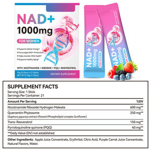 Suplemento en Polvo Vegano de Nicotinamida Ribósido PQQ Resveratrol Nad de Marca Privada OEM/ODM que Proporciona Energía para Mujeres Adultas - Product Image 5