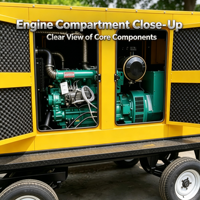 Générateur diesel de puissance primaire 100KVA 200KVA avec banc de charge pour test de générateur diesel