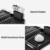 Égouttoir à vaisselle extensible en aluminium WIREKING à un seul niveau, 100 % antirouille, avec service personnalisé