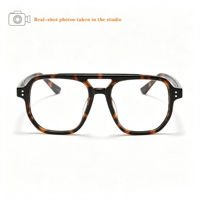 Lbashades JQ1001 Nouveau Design Montures de Lunettes de Luxe de Haute Qualité Double Pont en Acétate Montures Optiques Logo Personnalisé