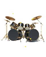 Microphone de batterie professionnel T-DRUM7 pour enregistrement avec haut-parleur de qualité sonore filaire