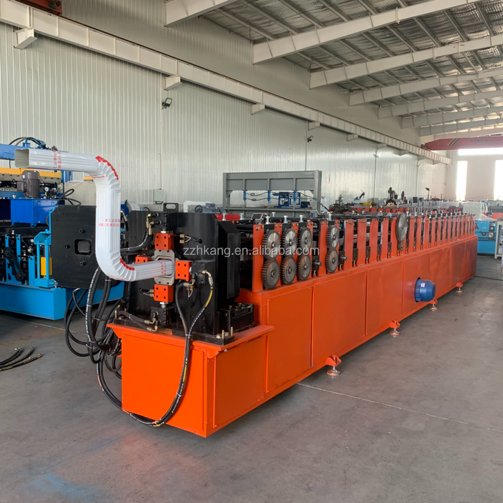 Color Steel Roof Sheet Downspout Pipe Roll Forming Machine PLC Control ...