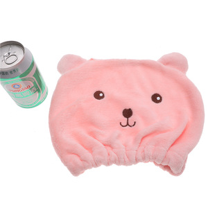Gorro de Secado de Cabello con Diseño de Oso de Dibujos Animados, Toalla/Gorro de Ducha de Microfibra Absorbente y de Secado Rápido para Secar el Cabello y Envolver la Cabeza - Product Image 5