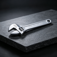 Clé à molette réglable 4, 6, 8, 10, 12 pouces en acier au carbone chromé, outils à main antirouille pour l'entretien mécanique