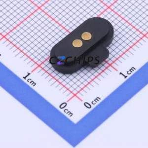 YZT0243-20033-02025-01 Pogo Pin Connector Connector Magnetic Pogo Pin Female Connector 2P 2.5mm 3.3mm - Product Image 2