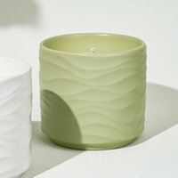 2025 cadeaux de noël décor à la maison luxe fait à la main marque privée cire de soja pot en céramique aromatique bougie parfumée en vrac
