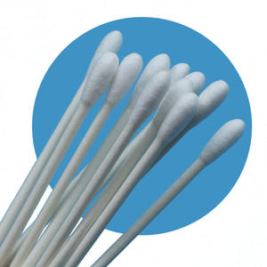 <span class=keywords><strong>CA</strong></span>-002 biodegradabile bastoncino di carta 4.5mm doppio terminato batuffolo di cotone ESD per pulizia industriale - Product Image 1