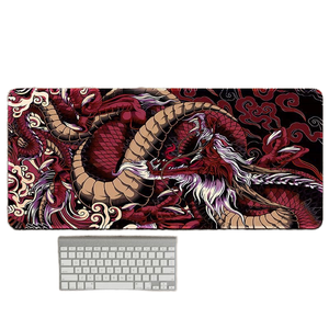Alfombrilla de Ratón para Juegos, Grande, Cuadrada, de Tela Suave, No Tóxica, con Diseño de Dragón Chino, 700x300mm, para Oficina y <span class=keywords><strong>Gamers</strong></span>, Superventas - Product Image 1