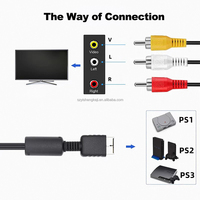 Vente en gros 1.8m 6FT Cordon EMC Ligne de composants HDTV Câble audio et vidéo numérique 5RCA Câble AV pour PS2 PS3 Câble audio vidéo Fil de cordon