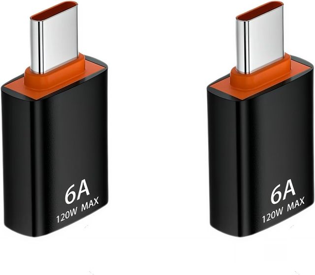 6A Fast Charging OTG Adapter Type-C to USB 3.1 for PD Data Sync Compatible with Huawei and Most USB-C Android Phones & Tablets
