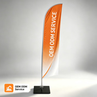 Drapeau Triton Blade pour usage commercial, promotion d'entreprise en extérieur, affichage d'événements, bannière avec construction en polyester et fibre de verre