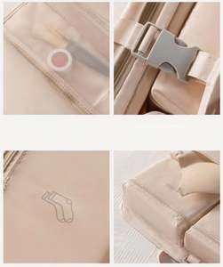 Multi-functional Compartment Hanging Clothes Organizer Foldable <b>Pink</b> Packing <b>Cubes</b> for Travel - Product Image 5