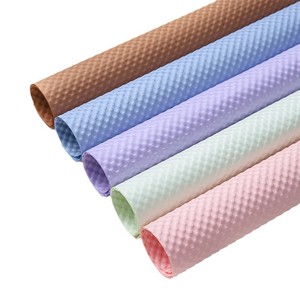 Papier d'emballage en papier kapok gaufré tridimensionnel Pocar pour bouquet de fleurs, à pois, 53x53cm et 57x57cm, vente en gros - Product Image 5