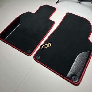 DOS Custom Black Auto Floor Liners with Carbon Fiber Side and GT3 Logo for <strong>Porsche</strong> 911 GT3 Special Floor <strong>Carpets</strong> - Product Image 5