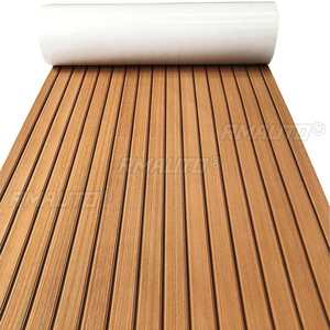 Boat Flooring Self Adhesive EVA Boat Yacht Marine Flooring Faux Teak Decking Sheet Pad Foam Floor <b>Mat</b> 2400x900x5mm - Product Image 1