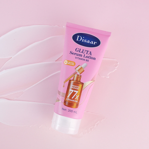 Loción Suavizante con Ceramidas Disaar 77X, Glutatión, Vitamina B5, Loción Facial Humectante para una Piel Suave, Radiante y Luminosa - Product Image 1