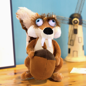 Prehistoric Style Plush Animal Figures with Long Fur and PP Cotton Filling for Nursery Decor Gift Displays - Product Image 1