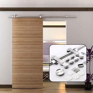 Kit de quincaillerie pour porte coulissante WEKIS 6 FT en acier inoxydable SS304, montage supérieur, 2M, accessoires durables pour portes et fenêtres - Product Image 1