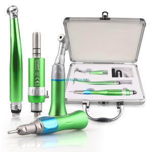 Hochgeschwindigkeits-Dentalhandstück-Set 2/4 Löcher Dreifach-Wasserspray LED-Licht Hoch-/Niedriggeschwindigkeits-Schalter Druckknopf-Turbine für Medizin - Product Image 1