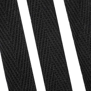<span class=keywords><strong>Ruban</strong></span> en <span class=keywords><strong>sergé</strong></span> de coton 1/2 pouces, sangle en coton <span class=keywords><strong>noir</strong></span> - Product Image 4