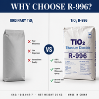 Pigmen Titanium Dioksida Anatase 97% Grosir, Bubuk TiO2 Kelas Industri untuk Cat Dinding Interior dan Pelapis, Pemasok