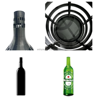 Écran LED d'intérieur polychrome P2.9 personnalisé affichage à LED de bouteille de vin pour la bière KTV panneau LED souple mur vidéo LED flexible