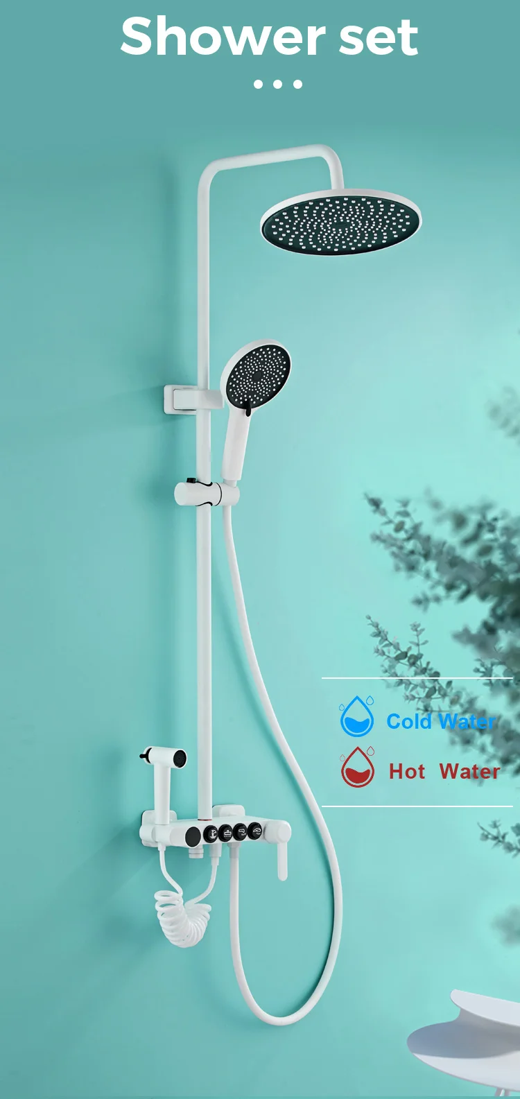 shower set wall mounted brass tap Bathroom taps luxury brass kits rain rainfall showerset mixer faucet set shower set bulat