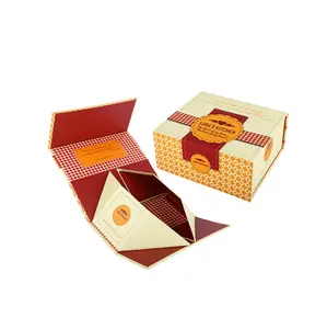 खाद्य ग्रेड कागज गत्ता Mooncake क्रिसमस चॉकलेट Macarons कुकी बिस्कुट चुंबकीय पैकेज बॉक्स