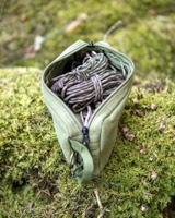 Sac organisateur en toile vert olive, équipement de bushcraft, fermeture éclair en coton, camping, randonnée en plein air, kit de survie EDC