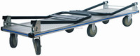 Carretilla de Plataforma Manual de Aluminio de Cuatro Ruedas, 300 kg, Industrial, para Compras, OEM FW-99CAC, Práctica