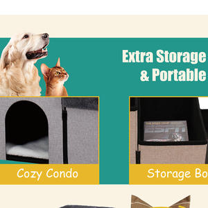 Escalera de 3 escalones para perros, escalones grises para mascotas para proteger las articulaciones y la columna vertebral de las mascotas, productos cómodos para mascotas - Product Image 4