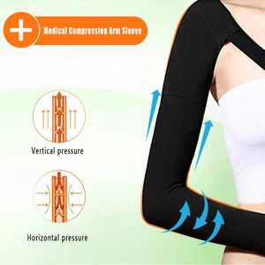 Manga <span class=keywords><strong>de</strong></span> compresión para brazo con soporte <span class=keywords><strong>de</strong></span> muñeca, presión degradada personalizada para linfedema, artritis, edema, unisex - Product Image 1