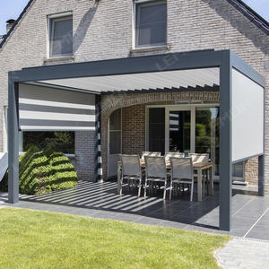 ערכות פרגולה אלומיניום רעיונות לעיצוב כיסוי צל מסך רוכסן לרעיונות לגוון מרפסת גינה חיצונית פרגולת בד נשלף - Product Image 4