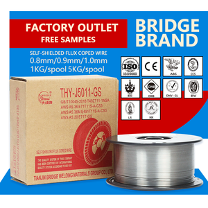 Tianjin BRIDGE-<span class=keywords><strong>fil</strong></span> fourré AWS E71T-GS <span class=keywords><strong>sans</strong></span> <span class=keywords><strong>gaz</strong></span>, 0.8mm, 1kg - Product Image 1