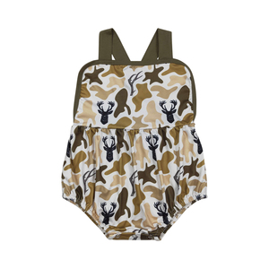 Ropa de Boutique de Alta Calidad para Bebés Niñas, Mono de Verano con Estampado Animal Verde, Tejido de Punto, Mangas con Volantes, Estilo Burbuja, Lindo - Product Image 6