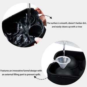 Moule à glaçons en silicone sans BPA en forme de crâne, rose et diamant, écologique et facile à utiliser pour cocktails et whisky faits maison - Product Image 4