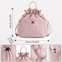 Sac à déjeuner personnalisé avec cordon de serrage pour femmes, imperméable, réutilisable, sac à repas bandoulière grande capacité, sac isotherme de voyage et d'extérieur