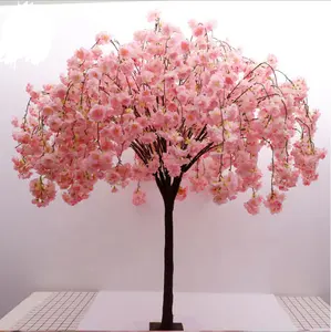 1.1mプラスチックシルクピンク花人工桜の木結婚式のセンターピーステーブル装飾用