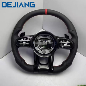 Volant en fibre de carbone personnalisé pour Mercedes-Benz <span class=keywords><strong>AMG</strong></span> C <span class=keywords><strong>E</strong></span> S G-Class W204 W205 W222, y compris les modèles G500 G55 G63 S500 - Product Image 1