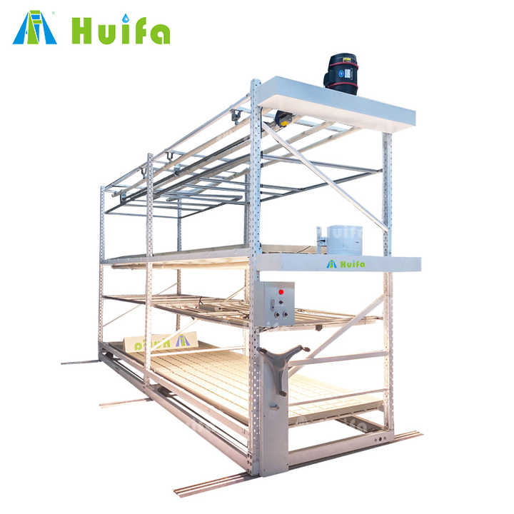 High Density Mobile Vertical Grow Racks for Commercial Plants