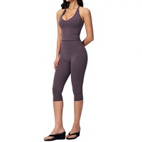 Ensemble de vêtements de sport pour femmes, tenue de yoga décontractée, débardeur, vêtements de sport