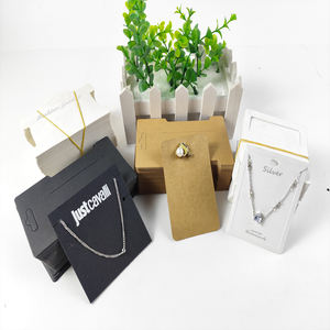 Toptan kağıt kolye takı küpe kart özel Logo kişiselleştirilmiş takı paketi ekran kağıt kartları ile özel Logo - Product Image 3