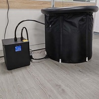 Refroidisseur d'eau LG 220/110V refroidi par eau avec pompe filtrante, machine de récupération de bain de glace pour plongée à froid, vente à chaud