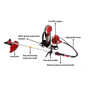 CE Certified Backpack <b>Brush</b> <b>Cutter</b> 4/2-Stroke Air-Cooled Aluminium <b>Blade</b> Petrol Lawn Mower 12in Cutting Width for Industry Use - Product Image 3