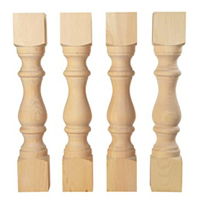 Newel ไม้บรรทัดโพสต์พื้นโพสต์ตกแต่งเสาไม้แกะสลักลูกกรงไม้ราคา - Product Image 3